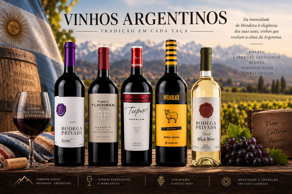 Selecao de vinhos argentinos
