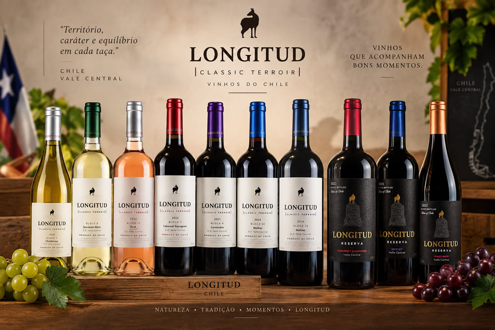 Linha de vinhos Longitud