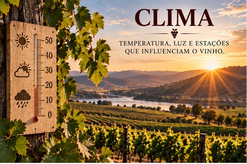 Videiras sob influ�ncia do clima e da luz solar