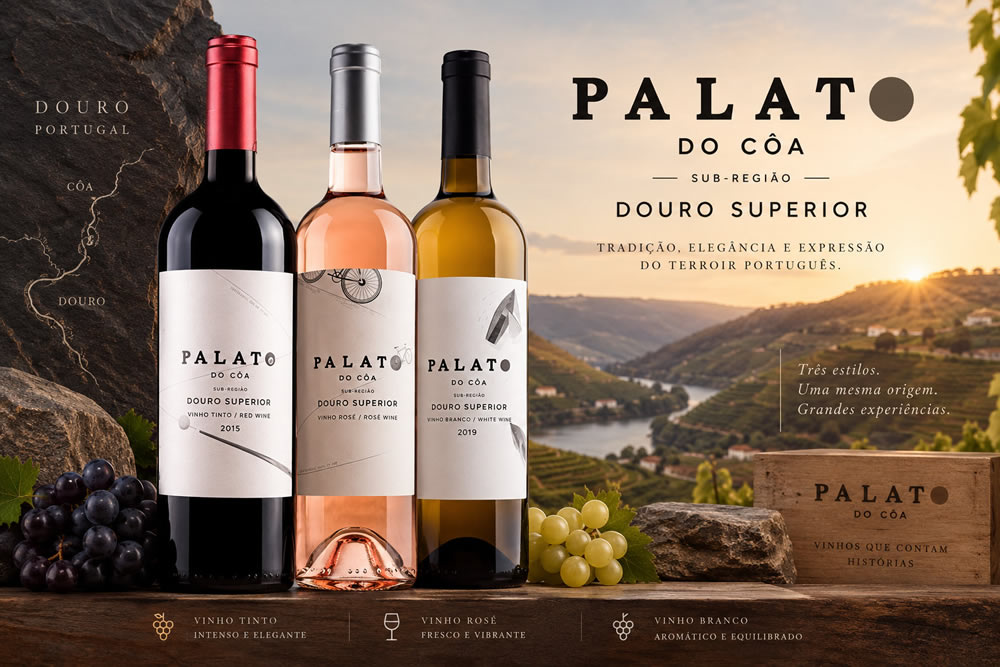 Linha de vinhos Palato do Coa